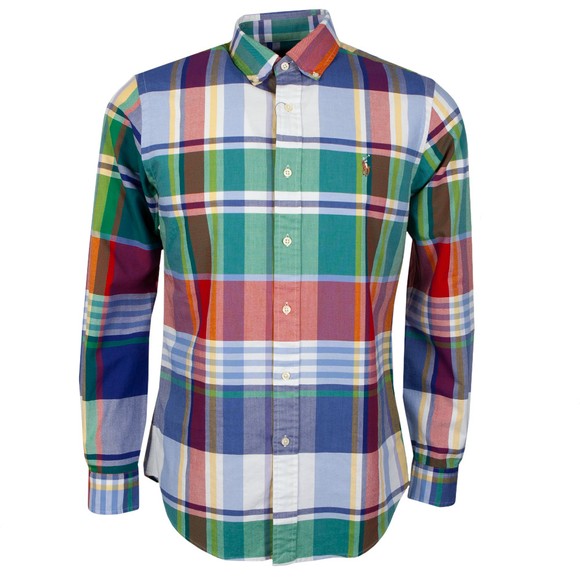 Polo Ralph Lauren Mens Multicoloured Custom Fit Large Check Shirt main image