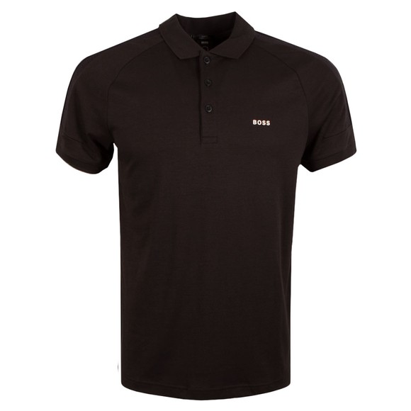 BOSS Mens Black Athleisure Paule 2 Polo Shirt #1