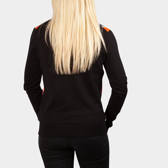 Ted Baker Womens Black Payzlee Woven Front Jumper #4