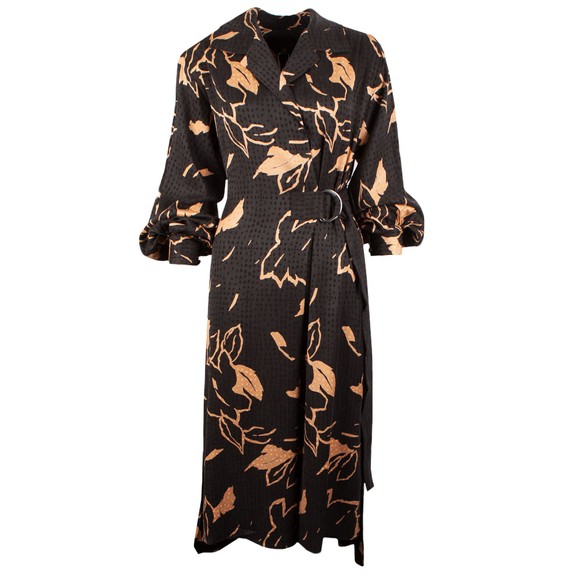 Ted Baker Womens Brown Diaanna Integral Wrap Dress With Belt Detail main image