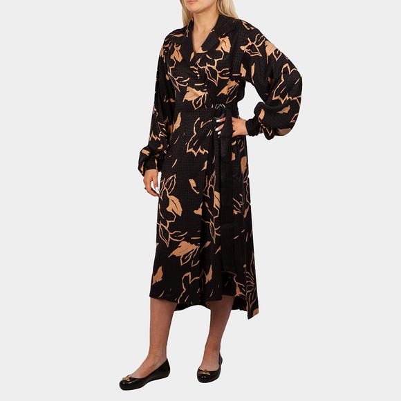 Ted Baker Womens Beige Diaanna Integral Wrap Dress With Belt Detail main image