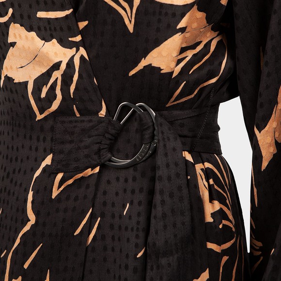 Ted Baker Womens Brown Diaanna Integral Wrap Dress With Belt Detail main image