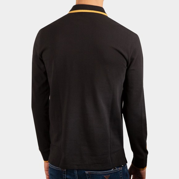 Polo Ralph Lauren Mens Black Lunar New Year Tipped Long Sleeve Polo Shirt #4