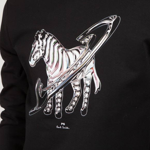 PS Paul Smith Mens Black Zebra Rings Sweatshirt #3
