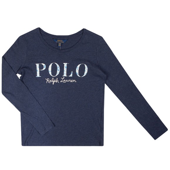 Polo Ralph Lauren Girls Blue Polo Graphic T Shirt #1