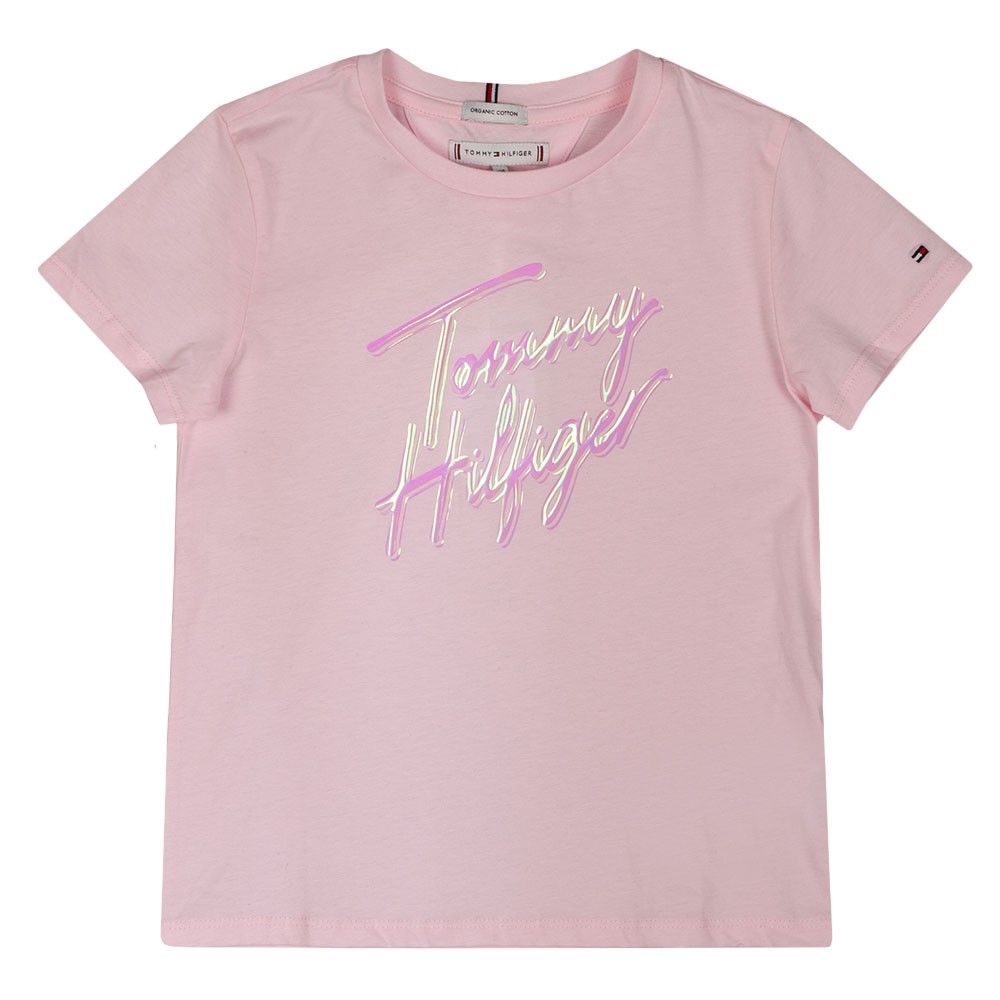 Script Print T Shirt