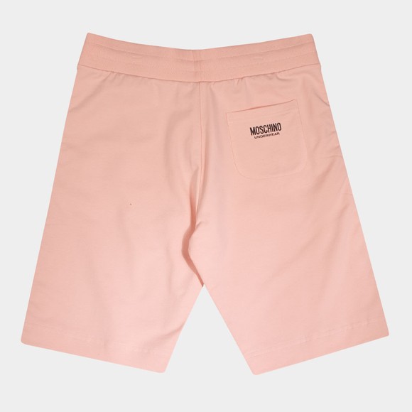 Moschino Mens Pink Tape Jersey Short #2