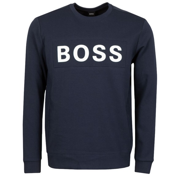 Boss salbo large logo sweatshirt Clearance