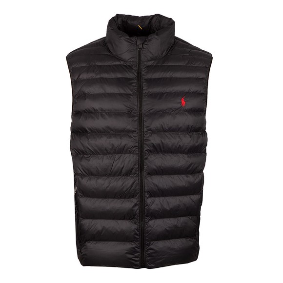 Polo Ralph Lauren Mens Black Terra Packable Quilted Gilet #1