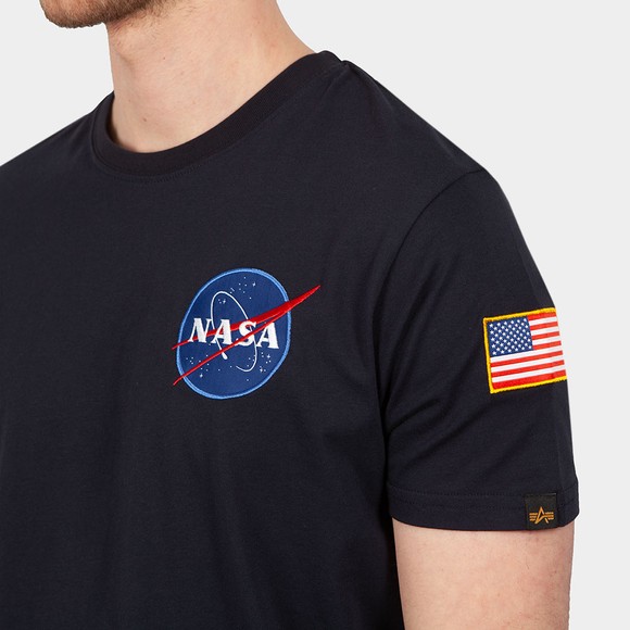 Alpha Industries Mens Blue Space Shuttle T Shirt main image