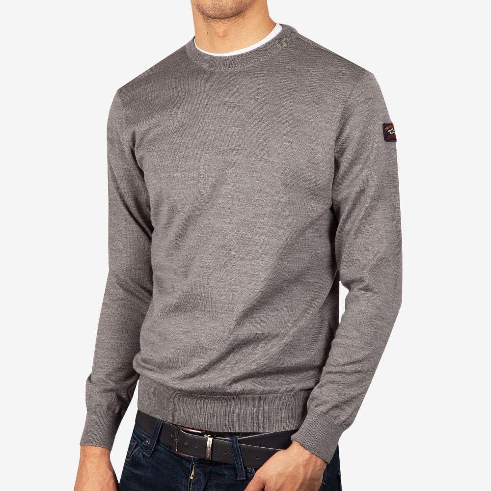 \u0026 Shark Fine Merino Wool Crew Jumper 