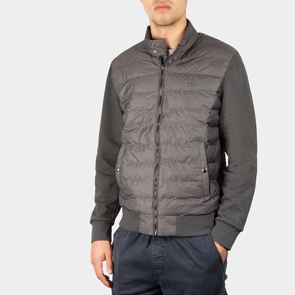 Polo Ralph Lauren Mens Grey Quilted Hybrid Jacket #2