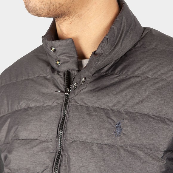 Polo Ralph Lauren Mens Grey Quilted Hybrid Jacket #3