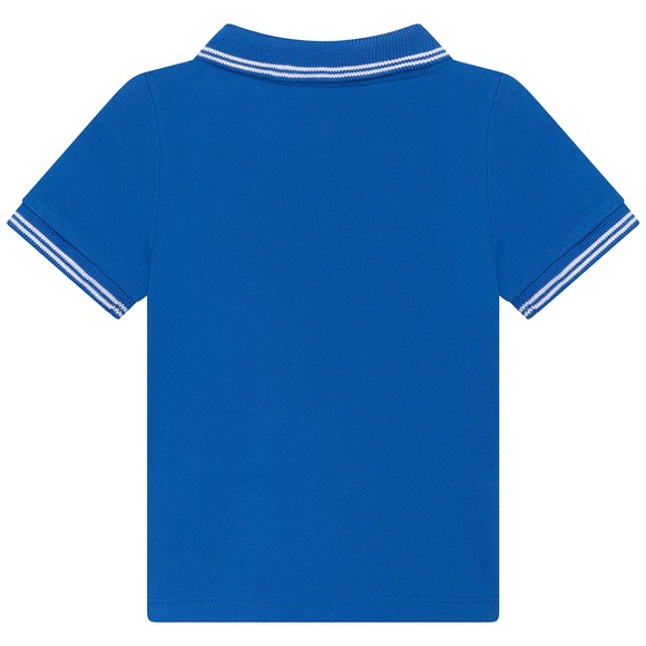 BOSS Boys Blue Centre Logo T Shirt main image
