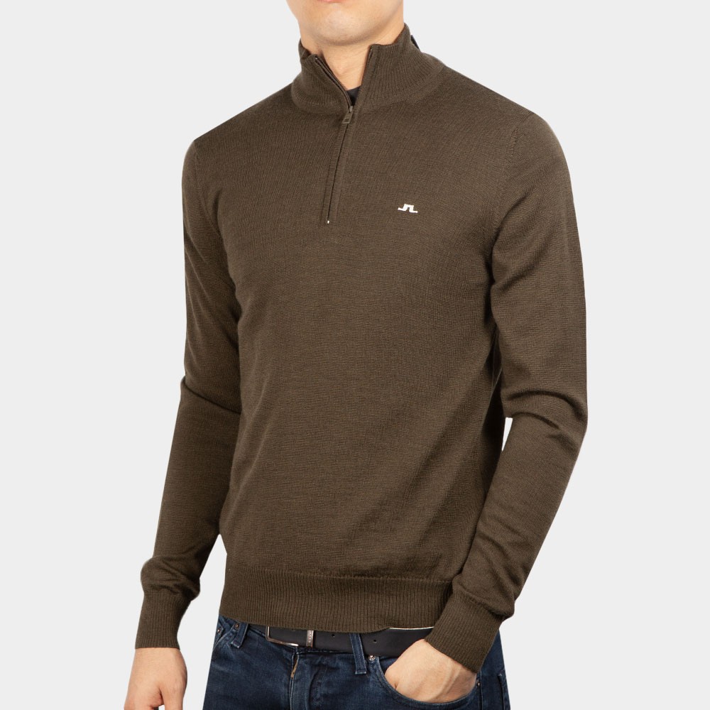 J.Lindeberg Kian Zipped Golf Jumper Oxygen Clothing