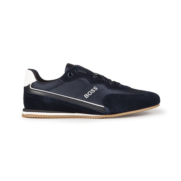 BOSS Mens Blue Rusham Lowp MXWT Trainer main image