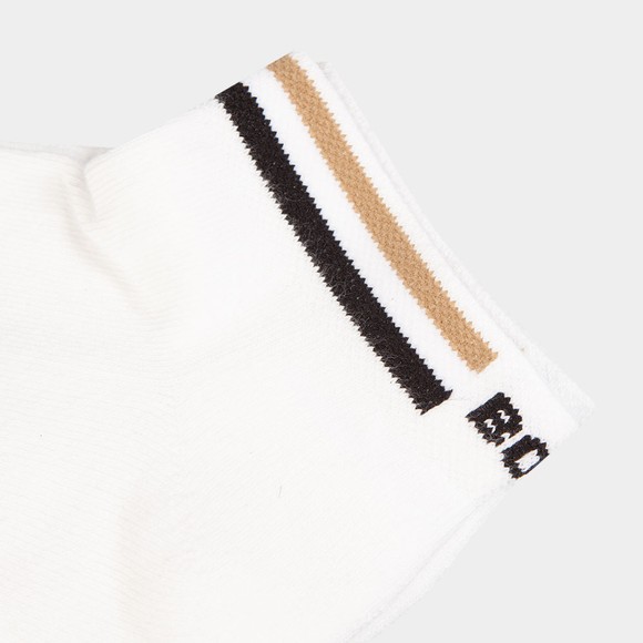 BOSS Mens White AS Rib Stripe Sock main image