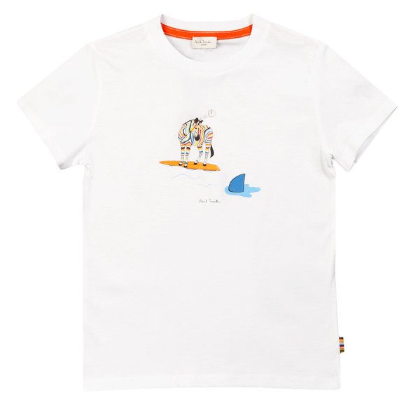 Paul Smith Junior Boys White Shark Fin T Shirt main image