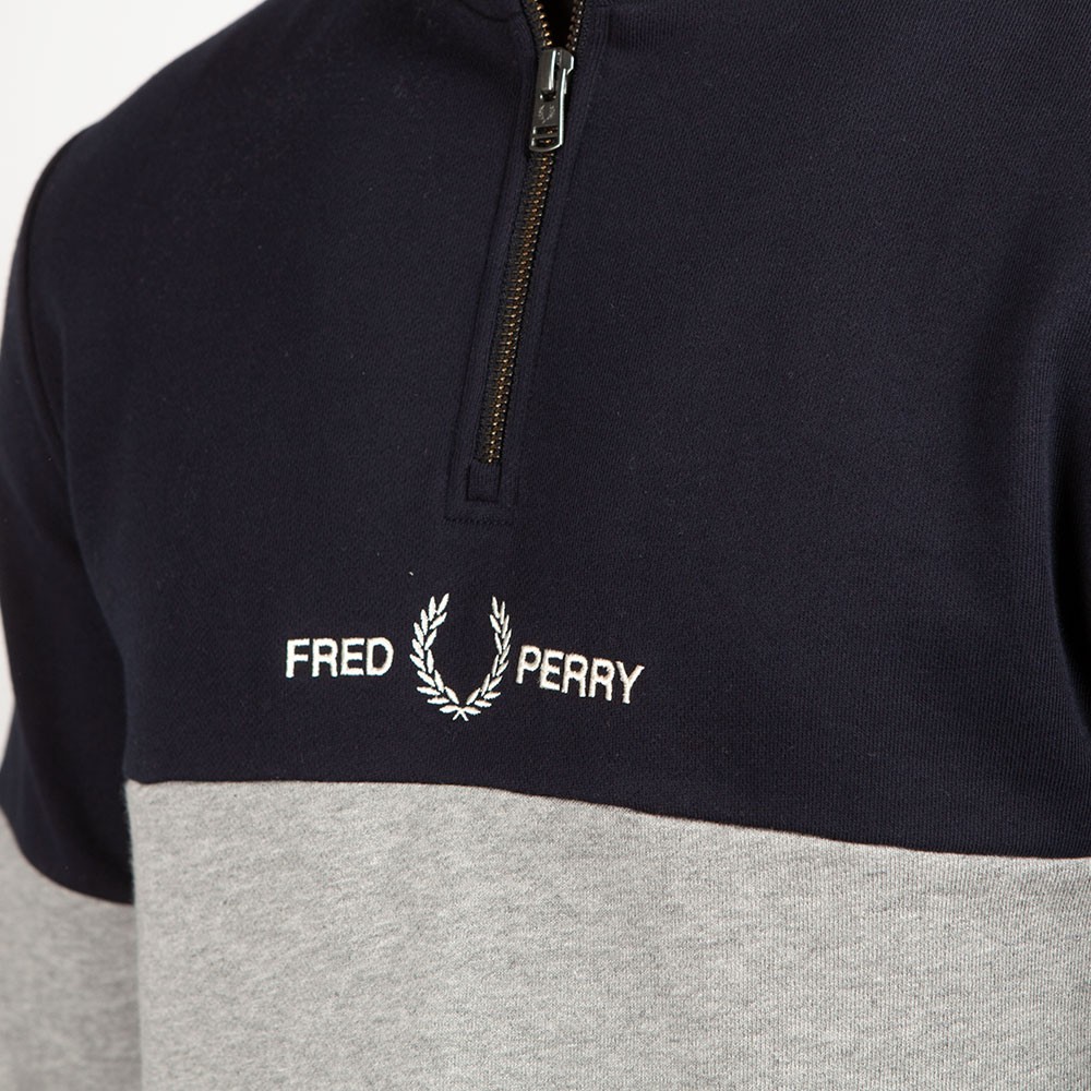 【おすすめアイテム】FRED PERRY Colour Block Half Zip Sweat Fred Perry Colour Block Half Zip Sweatshirt | Oxygen Clothing