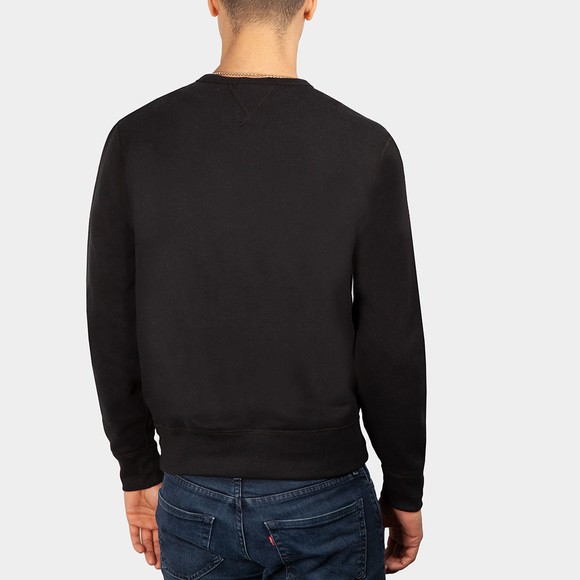 Polo Ralph Lauren Mens Black Fleece Crew Neck Sweatshirt main image