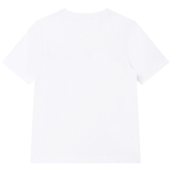 BOSS Boys White J25N39 Gold Logo T Shirt main image