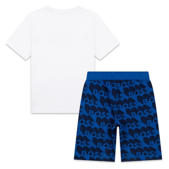 BOSS Boys White J28096 T Shirt & Short Set main image