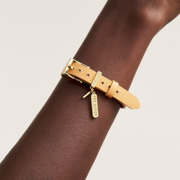 Ted Baker Womens Brown Brielli Buckle Leather Bracelet #2