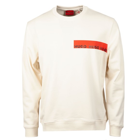 HUGO Mens Beige Dranach Sweatshirt #1