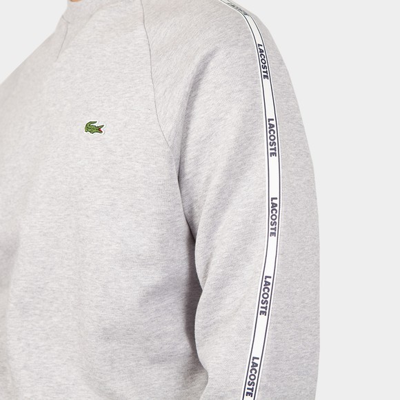 Lacoste Mens Grey SH1213 Taped Sweatshirt main image