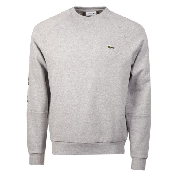 Lacoste Mens Grey SH1213 Taped Sweatshirt main image