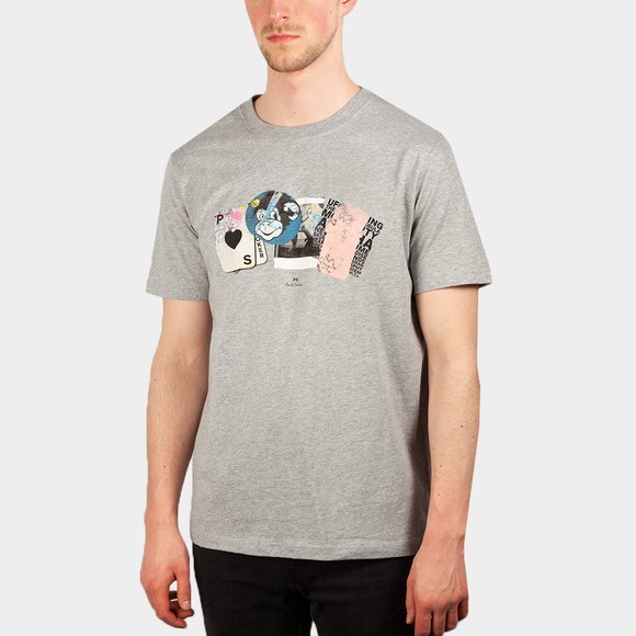 PS Paul Smith Mens Grey Heart T-Shirt #2