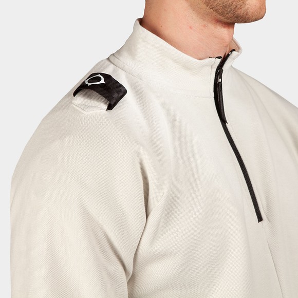 Ma.Strum Mens Grey DFP Funnel Neck Zip Top #3