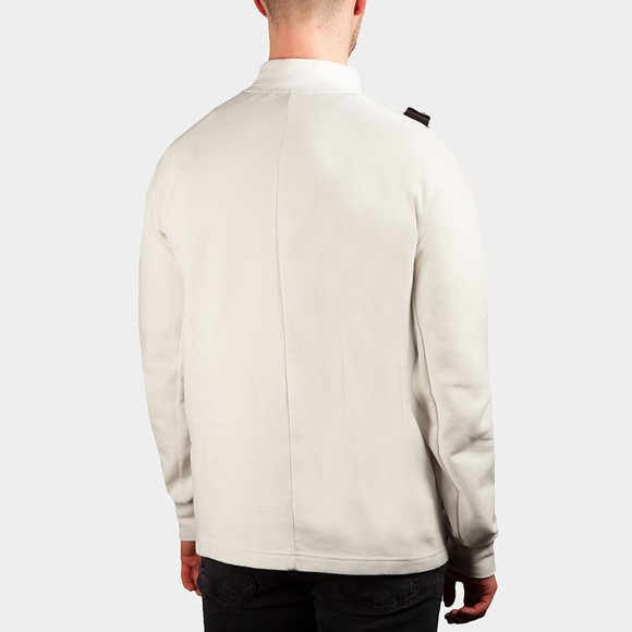 Ma.Strum Mens Grey DFP Funnel Neck Zip Top #4