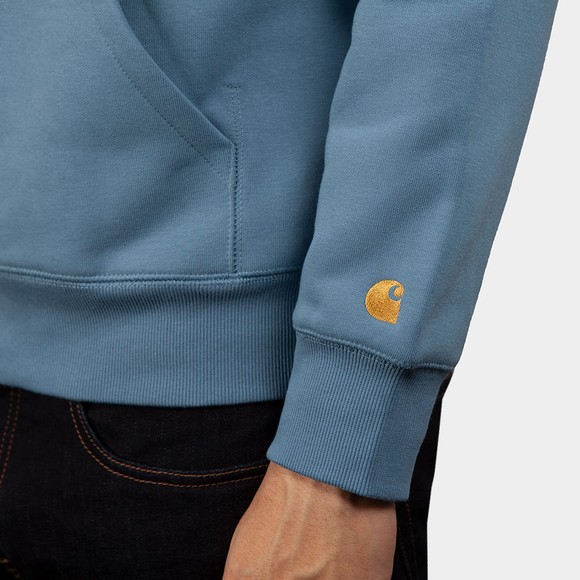 Carhartt WIP Mens Blue Chase Overhead Hoody #3