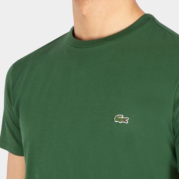 Lacoste Mens Green TH6709 Pima Cotton T-Shirt main image