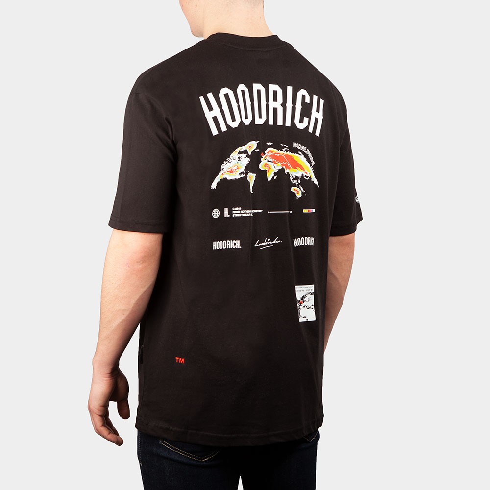 関税送料込  HOODRICH  Ritual ロゴ 半袖 Tシャツ Ritual Oversized T-Shirt - Black/White
