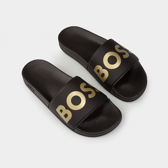 BOSS Mens Black Sean Slides #3