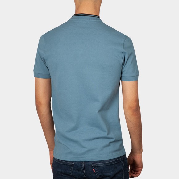 Fred Perry Mens Blue Bomber Collar Polo Shirt main image