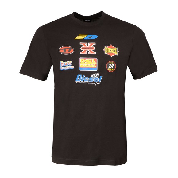 Diesel Mens Black Just K1 T-Shirt #1