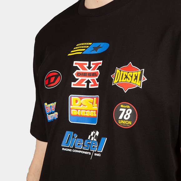 Diesel Mens Black Just K1 T-Shirt #3