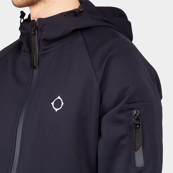 Ma.Strum Mens Blue Tech Fleece Full Zip Hoody main image