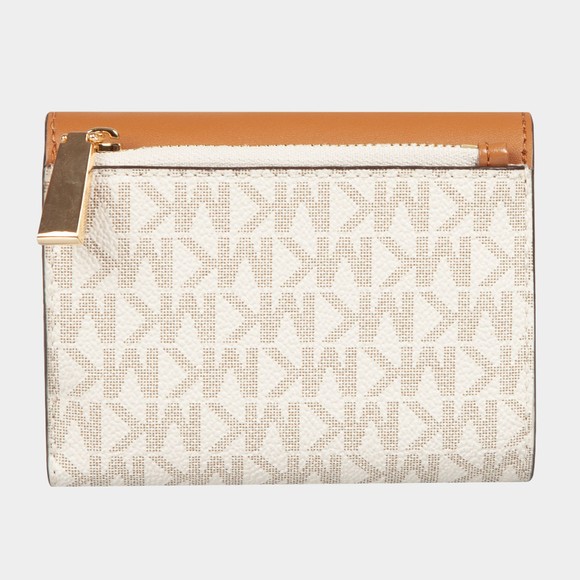 Michael Kors Womens White Carmen Tri Fold Purse #2