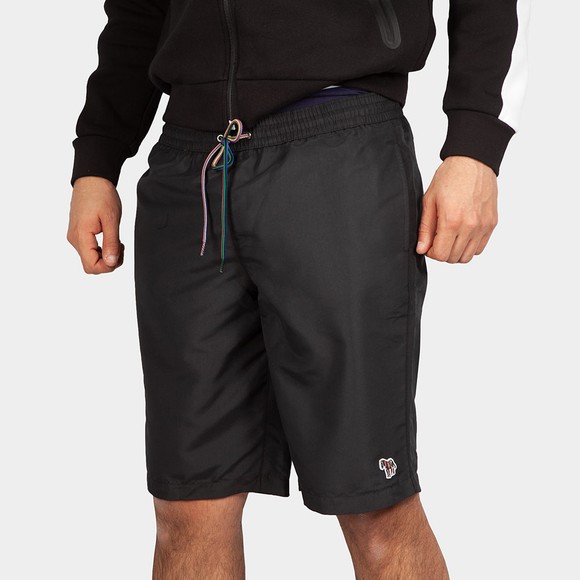 PS Paul Smith Mens Black Long Zebra Swim Short main image