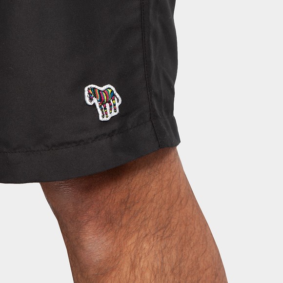 PS Paul Smith Mens Black Long Zebra Swim Short main image