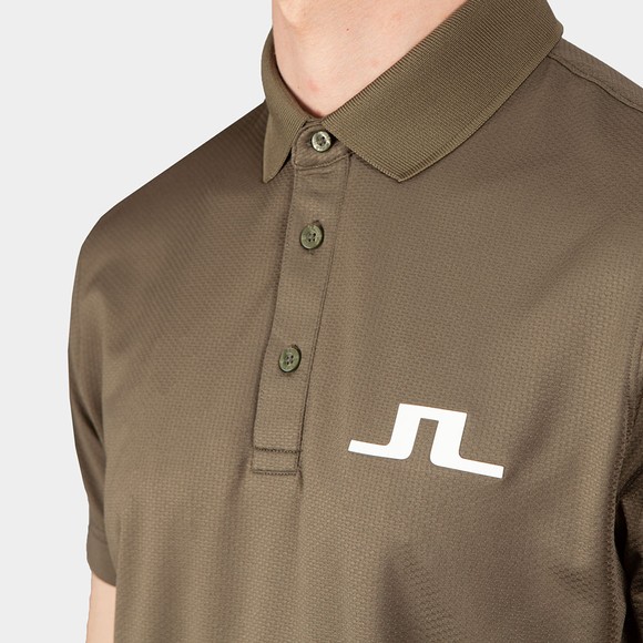 J.Lindeberg Mens Green Bridge Regular Fit Golf Polo Shirt #3