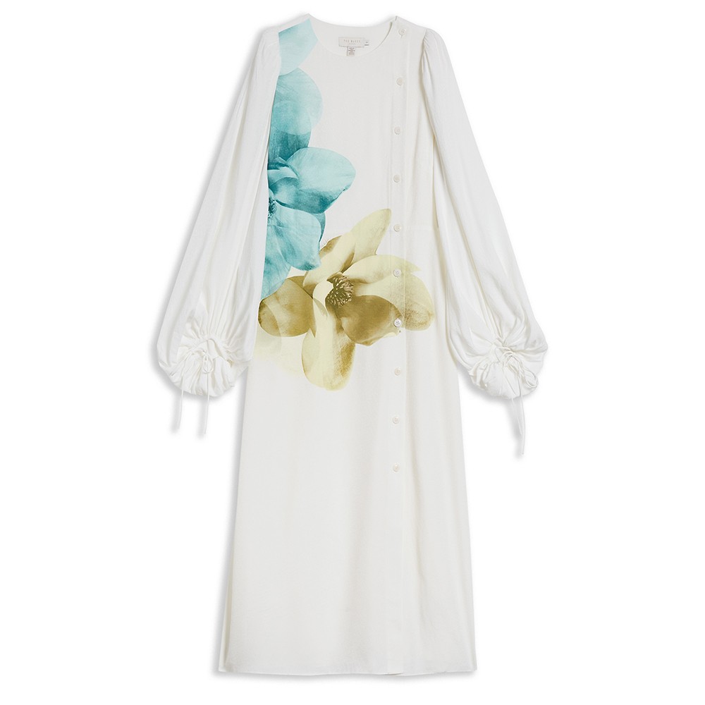 Jordis Button Through Midi Dress