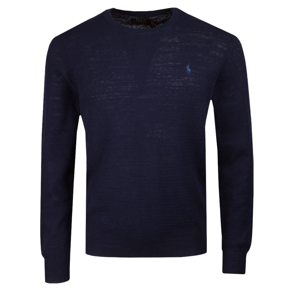 Cotton/Linen Crew Neck Jumper