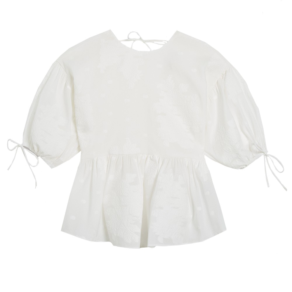 Karni Exaggerated Puff Sleeve Top