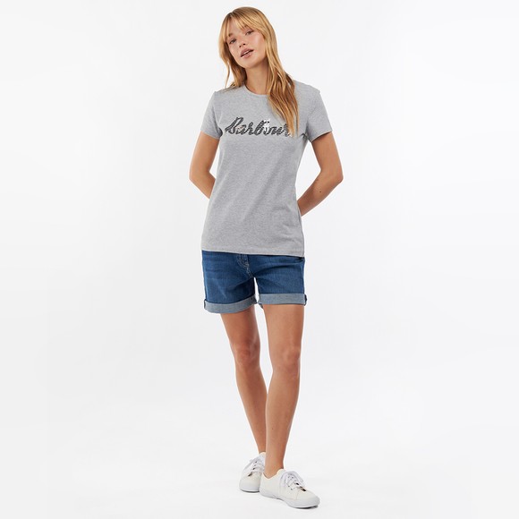 Barbour Lifestyle Womens Grey Southport T-Shirt #3