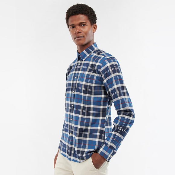 Barbour Lifestyle Mens Blue Lewis Tailored Shirt main image